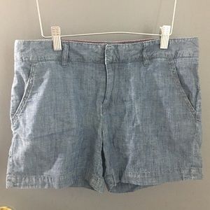 Tommy Hilfiger womens denim chino shorts size 4
